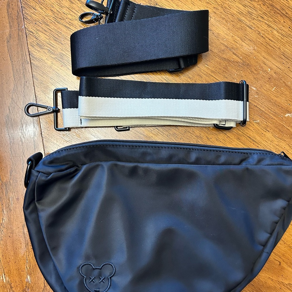 Black Baby Bag with Adjustable Straps